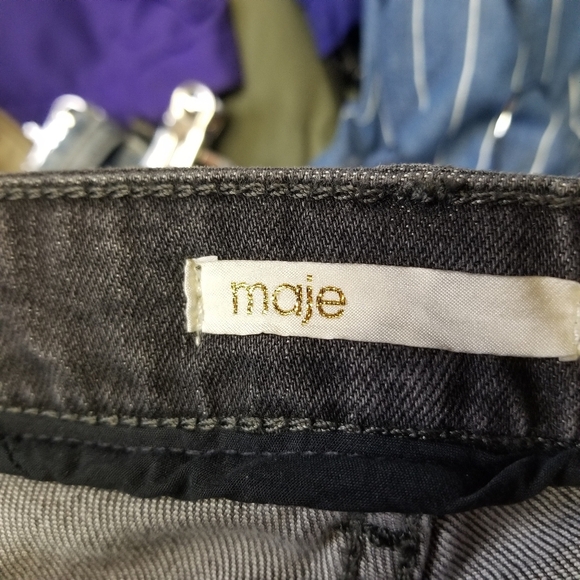 Maje charcoal faded black slim jeans - Picture 8 of 10